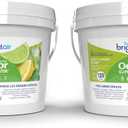 Bright Air 64 oz. Super Odor Eliminator, For Large Spaces, Zesty Lemon & Lime Scent, Case of 2, Odor Eliminator & Air Freshener, Natural Essential Oils, Lasts Up to 120 Days Each