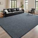 DweIke Rugs for Bedroom Living Room, 4x6 ft Blue Grey Area Rug, Washable Memory Foam Indoor Carpet, Modern Non-Slip Ultra Soft Carpets for Kids Boys Girls Adults Nursery Dorm Home Decor
