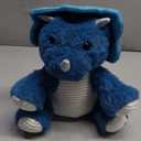 Microwavable & Coolable Triceratops Dinosaur Stuffed Animals, Heated Stuffed Animal Heating Pads for Soothing & Relaxation, Navy Blue Dino Plush for Stress Relief, Plushies Dinosaur Gifts