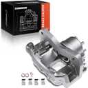A-Premium Disc Brake Caliper Assembly with Bracket Compatible with Select Mitsubishi Models - Lancer 2002 2003 2004 2005 2006 2007, L4 2.0L - Front Right Passenger Side