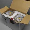 Gold Battery Operated Wall Sconces Set of 2, Rechargeable Wireless Wall Lights with Milky White Frosted Glass Shade, 12 RGB and 3CCT Dimmable, Wall Lamps with Remote for Bedroom Living Room Hallway