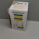 Electric Heated Blanket Throw 50''x60''Size Faux Fur Heating Blanket 10 Heating Settings, 1-8h Timer & Overheat Protection, Machine Washable, Soft Flannel and Sherpa Full Body Warmth (Black)