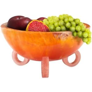 Folkulture Fruit Bowl for Kitchen Counter, 9" Resin Decorative Bowl for Fall Table Decor, Fall Centerpieces for Table, Fruit Basket for Fall Decor or Coffee Table Décor, Kitchen Counter Décor