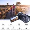 ORDRO HDV-V12 Video Camera Full HD Camcorder Digital Recorder | 1080P 30FPS 30MP | 3.0 Inch Rotation LCD | 16X Digital Zoom | Infrared Night Vision - Black (V12+16GB Card)