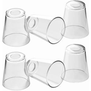 Fixture Replacement Clear Glass Shade, E26 Base with 1-5/8" Fitter, 6-Pack Cone Replacement Shades for Pendant Light, Wall Sconce, Vanity Light, Table Lamp