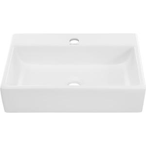 Claire 20 Rectangle Ceramic Vessel Sink, Matte White
