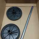Garbage can Wheels Replacement Small Rubber Wheels with 19.49In Hollow Shaft for Easy Trash can Mobility Quiet Operation for Home Office (EXP 02/03/27)