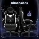 N-GEN GAMING Gaming Chair, Lumbar Support with Breathable Fabric, Black, 25.1 inches x 27.5 inches x 51.5 inches