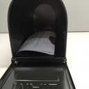 Metal Post Mount Mailboxes for Outside,Galvanized Steel,Waterproof,Medium Capacity,Red Flag Indicated,Modern Style,Mail Boxes for House Outside/Residential,Black,18.8 x 9 x 6.7 inches