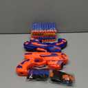 2 Pack Blaster Guns Boys Toywith 60 Soft Foam Darts Bullets& 2 Wrist BandsValentines Gifts for Kids Hand Gun Toys Party Supplies for 3,4,5,6,7,8,9 Years Kids
