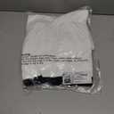 Saodimallsu Womens Striped Sweater Dress V Neck Collared Long Sleeve Slim Fit Ribbed Knit Trendy Mini Dresses (Medium, White)