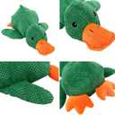 Duck-Shaped Dog Toys for Aggressive Chewers - Mellow Dog Calming Duck, 2025 Squeaky Crinkle Plush Chew Toy, Interactive Tug of War Toy to Keep Dogs Busy, Tough No-Stuffing for All Breeds