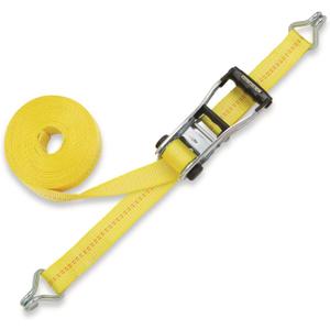 SmartStraps 27-Foot Premium Ratchet Straps, Yellow (1pk)  10,000 lbs Break Strength, 3,333 lbs Safe Work Load - Commercial Tie-Downs Designed for Heavy-Duty Transport - Safely Haul Large Equipment, Tractors, Vehicles and More (27' 10000 lb)