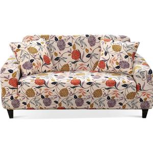 HOOBUY Printed Sofa Cover Stretch Couch Covers Patterned Sofas Seater Slipcovers for 3 Cushion Couch Set HT (3 Seater/Large 2 Seater)