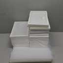 Pinkpum 15 Pack X-Large Shoe Storage Boxes Fit US Size 11, Shoe Organizer for Closet Clear Plastic Stackable Shoe Dispaly Case Holder Bins, Sneaker Storage for Sneakerheads White