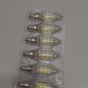 DAYBETTER E12 Candelabra Bulbs 40W Equivalent, Dimmable Chandelier Light Bulbs, 4.5W 500LM Candle Bulbs 5000K Daylight White, B11 LED Filament Vintage Light Bulbs for Chandelier, 6 Pack