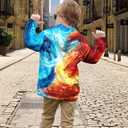 Ahegao Boys Hoodies 6-16 Years Boy Cool Sweatshirts for Kid 3D Prints Pullover L