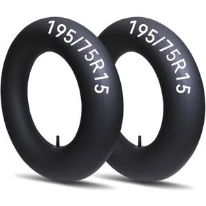 2 x 2-Pack 195/75R15 Inner Tubes with Straight Valve Stem for Trucks Vans