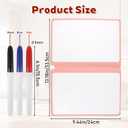 Portable White Board Dry Erase Small, Reusable White Board with 3 Colors Fineliner Pens Foldable Pink Pu Cover Handheld Whiteboard for Meeting Business Office 9.64x6.7 Inch