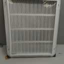 HVAC Premium 22 x 18 Duct Opening Steel Return Air Filter Grille, for 1-inch Filter, Removable Door, Flat Stamped HVAC Vent Cover Grille, Outer Dimensions 24.5 x 20.5