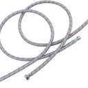 48-Inch Faucet Supply Lines: Braided Stainless Steel Flexible Faucet Hose Connector - 3/8" Compression x 1/2" FIP Water Supply Lines for Kitchen Bathroom Sink Hose Extension 2pcs