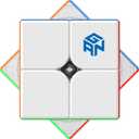CuberShop GAN 251 M Air, NEW Model 2x2 Magnetic Stickerless Speed Cube, Excellent Gans 2x2x2 Stickerless Mini Magnetic GAN Cube, Super Lightweight & Fast (251M Air Frosted Matte Finish)