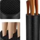 Fohil Knife Block Without Knives, Universal Round Knife Block Holder for Kitchen, Space Saving Detachable Kitchen Knife Organizer Slot for Easy Cleaning