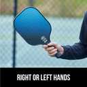 Gorilla Gear USAPA Approved Pickleball Starter Set, Fiberglass Paddles with Bag and Balls, Indoor Outdoor Court Use, Comfortable Racket Grip, Oversized Sweet Spot Pickle Ball Paddle for Men, Women (Blue)