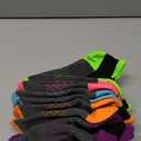 eallco Womens Ankle Socks 6 Pairs Running Athletic Cushioned Sole Socks With Tab