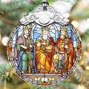 Touber Nativity Ornaments - Hanging, Western, Christian, Religious, Nativity Christmas Ornaments
