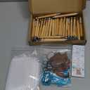 Gilprop 50 Sets Baby Shower Favors for Guests Includes 50 Baby Shower Ballpoint Pens 50 Thank You Bookmarks 50 Organza Bags for Gender Reveal Gifts Guest Prizes(Bear,Blue)