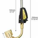 QWORK Torch Tips, Swirl, Compatible with MAP-Pro/LP Gas, Self Lighting, Gas Self Ignition Torch Regulator Brazing Soldering Welding Plumbing Gun