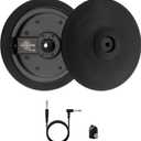 Cymbals 9-inch 2-Zone Electronic Drum Cymbal Pad | Full Rubber Surface for Realistic Swing | Compatible with Roland CY Series
