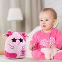 Disco Cowgirl Cow Plush Toys Pink Stuffed Cow Plushies Birthday Party Supplies Cowgirl Soft Stuffed Plush Cow Pillows Easter Gift for Women Men Kids Teens Adults Anniversary