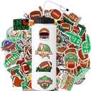 2 x Zhehao Football Gifts, 1 Pack Football Water Bottle with Long Straw and 100pcs Stickers Accessories Stuff for Boys Men Player Lovers(1l, Bpa, Squeeze)