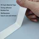 3M Double Sided Tape 1in x 16.5ft, Mounting Tape Heavy Duty, Removeable PE Foam Tape Strips, Strong Adhesive Tape Waterproof Free Damage for Paint Wall Picture Hanging Poster