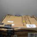 Medline Lightweight Foldable Transport Wheelchair with Handbrakes and 12-Inch Wheels, Blue Frame, Black Upholstery (Blue)