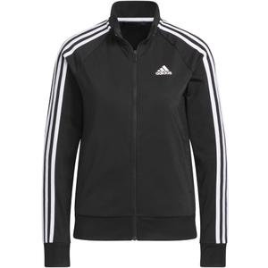 adidas Women's Essentials Warm-Up Slim 3-Stripes Track Jacket (Black) S
