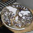 Tree of Life Metal Art, Large Wall Decor, 36 inches, Heat Colored