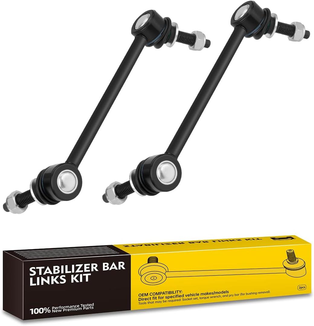 TOVASTY 2PCS Sway Bar Links Compatible with Chrysler 300 2005-2019, Compatible with Dodge Challenger 2008-2019, Charger 2006-2019, Magnum 2005-2008 Front Stabilizer Bar Links (K80822&K80823)