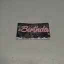 3 x Birthday Queen' Birthday Sash Black with Glitter Pink Letters-Birthday Sash for Women,21st 30th 40th 50th Birthday Party Supplies