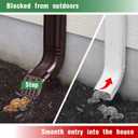 3"x4" Type-A Gutter Downspout Extensions Gutter Downspouts Downspout Diverter Outlet Filter and Leaf Guard for Bottom of Downspouts Extender