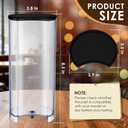 Water Tank Reservoir Replacement & Black Lid Cover Compatible with Nespresso Vertuo Next, Compatible with Krups XN910B XN9105 XN910C Coffee Machine, Coffee Machines Replacement Parts, Clear