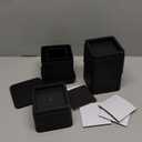 BTSD-home Adjustable Bed Risers 3 or 6 Inch Heavy Duty Stackable Furniture Risers for College Dorm Bed Sofa Table Couch Chair Bed Raisers Blocks Set of 4 Black