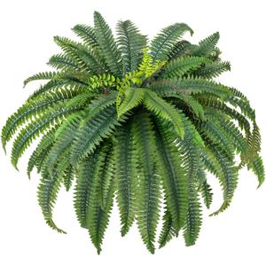 CQURE 48" Large Fake Fern Artificial Ferns for Outdoors,88 Fronds Realistic Artificial Boston Ferns Leaves Bush Plant for Indoor Outdoor Garden Porch Decor(Lifelike,UV Resistant,No Maintenance)