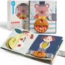 Taf Toys Busy Book for Toddlers 1-3, Montessori Quiet Activity Book with 15 Activities - Opposites Concepts - Ideal Toddler Busy Book for 1 Year Old - Boy Toys Girl Birthday Gift