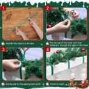 Zhengmy 100 Pcs Christmas Garland Ties 20 Inch Adjustable Holiday Garland Twist Ties for Banister Reusable Garden Plant Cable Straps for Christmas Tree Xmas Wreath Stairways Railings Decoration, Green