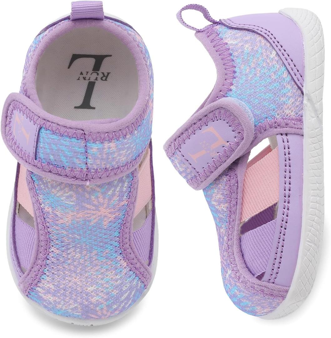 L-RUN Toddler Shoes Barefoot Kids Sneakers Wide Minimalist Boys Girls Summer Footwear for Indoor Outdoor Walking Running (7-7.5 Toddler)