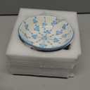 Ceramic Cat Bowls with Non-Slip Silicone Bottom,Prevent Whisker Fatigue,Reduce Mess,Wide Cat Bowls for Indoor Cats,6 Colorful Set for Daily Feeding Gift Choice (Classic)