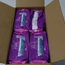 Poise Incontinence Pads & Postpartum Incontinence Pads, 3 Drop Light Absorbency, Long Length, 96 Count (4 Packs of 24)